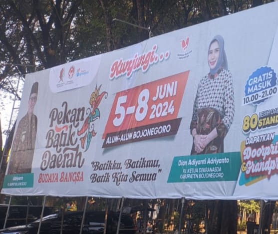 Pekan Batik Daerah Budaya Bangsa, Alun-alun Bojonegoro, Jawa Timur, Indonesia 2024